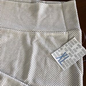 NWT LuLaRoe Cassie XL White w/black micro dot